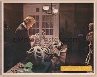 9d331 CREEPING FLESH LC #4 '72 Peter Cushing examines gigantic skeleton on table!