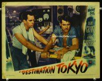 9d349 DESTINATION TOKYO LC '43 submariner Warner Anderson stares at distraught Cary Grant!