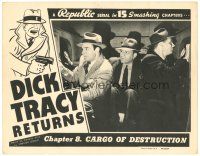 9d353 DICK TRACY RETURNS chapter 8 LC R48 Ralph Byrd as Chester Gould's famous detective, serial!