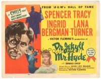 9d045 DR. JEKYLL & MR. HYDE TC R54 cool art of Spencer Tracy as half-man, half-monster!