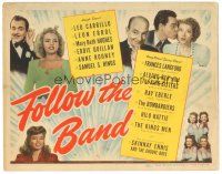 9d052 FOLLOW THE BAND TC '43 Mary Beth Hughes, Frances Langford, Leon Errol, Leo Carrillo