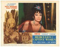 9d472 HERCULES & THE CAPTIVE WOMEN LC #7 '63 close up of sexy Fay Spain wearing cool costume!