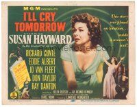 9d074 I'LL CRY TOMORROW TC '55 distressed Susan Hayward in her greatest performance!