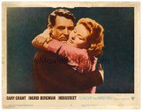 9d503 INDISCREET LC #5 '58 c/u of Cary Grant & Ingrid Bergman, directed by Stanley Donen!