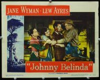 9d534 JOHNNY BELINDA LC #2 '48 Lew Ayres struggles with Charles Bickford over Jane Wyman!