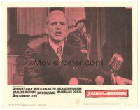9d541 JUDGMENT AT NUREMBERG LC #4 '61 great close up of Burt Lancaster on the stand!