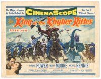 9d086 KING OF THE KHYBER RIFLES TC '54 artwork of British soldier Tyrone Power on horseback!