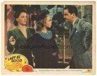 9d557 LADY BE GOOD LC '41 Eleanor Powell & Ann Sothern stare at Robert Young in disbelief!
