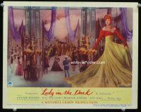 9d559 LADY IN THE DARK LC #5 '44 great image of sexy Ginger Rogers in flowing dress!