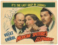 9d609 MEXICAN SPITFIRE'S ELEPHANT LC '42 Lupe Velez between Leon Errol & Walter Reed!