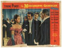 9d624 MISSISSIPPI GAMBLER LC R58 Tyrone Power's game is fancy women like Piper Laurie!