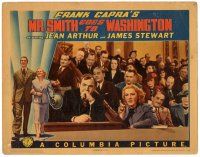 9d632 MR. SMITH GOES TO WASHINGTON LC '39 Jean Arthur & Mitchell on Senate balcony, Frank Capra!