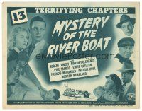 9d097 MYSTERY OF THE RIVER BOAT TC '44 cool Universal serial in 13 terrifying chapters!