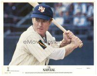 9d639 NATURAL LC #7 '84 best close up of New York baseball player Robert Redford at bat!