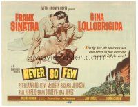 9d101 NEVER SO FEW TC '59 artwork of Frank Sinatra & sexy Gina Lollobrigida!