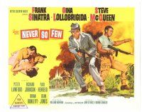 9d102 NEVER SO FEW int'l TC R64 completely different art of with Steve McQueen equally billed!