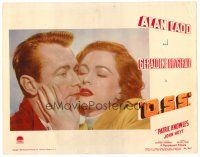 9d657 O.S.S. LC '46 extreme romantic close up of Alan Ladd & Geraldine Fitzgerald!