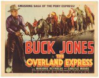 9d111 OVERLAND EXPRESS TC '38 Buck Jones full-length & Native American Indians lined up on horses!