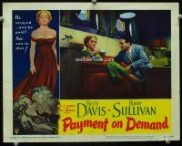 9d684 PAYMENT ON DEMAND LC #3 '51 John Sutton looks at Bette Davis, classic border image & tagline!