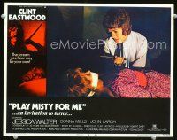 9d695 PLAY MISTY FOR ME LC #3 '71 Jessica Walter holds knife over tied up Donna Mills!