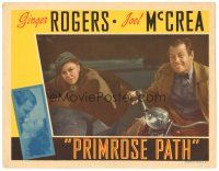 9d701 PRIMROSE PATH LC '40 close up of Ginger Rogers & Joel McCrea on motorcycle & sidecar!