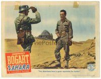 9d750 SAHARA LC '43 John Wengraf tells Humphrey Bogart that Americans have reputation for humor!