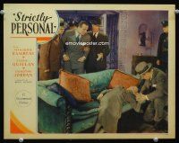9d839 STRICTLY PERSONAL LC '33 police restrain super young Louis Calhern by Majorie Rambeau!