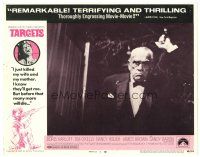9d850 TARGETS LC #5 '68 Peter Bogdanovich, great close up of creepy Boris Karloff in tuxedo!