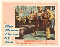 9d880 THREE FACES OF EVE LC #6 '57 Joanne Woodward wants to dance with David Wayne at party!