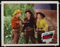 9d912 TRAIL OF ROBIN HOOD LC #6 '50 Penny Edwards watches Roy Rogers threaten Clifton Young!