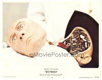 9d960 WESTWORLD LC #1 '73 best close up of cyborg Yul Brynner's face detached from his body!