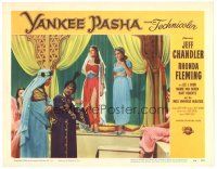 9d984 YANKEE PASHA LC #3 '54 Sultan Lee J. Cobb shows sexy Rhonda Fleming to Jeff Chandler!