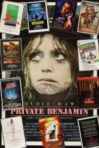 9e001 LOT OF 77 FOLDED ONE-SHEETS '53 - '96 Private Benjamin, Invaders from Mars & much more!