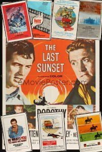 9e005 LOT OF 33 FOLDED ONE-SHEETS '61 - '83 Last Sunset, Is Paris Burning, Pulp & lots more!