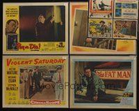 9e006 LOT OF 100 LOBBY CARDS '31 - '79 Just This Once, Violent Saturday, Platinum High School!