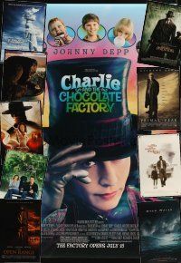 9e041 LOT OF 36 UNFOLDED DOUBLE-SIDED ONE-SHEETS '80 - '06 Charlie & the Chocolate Factory +more!