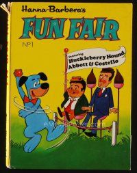 9e191 FUN FAIR first edition hardcover book '72 cartoon illustrations from Hanna-Barbera!