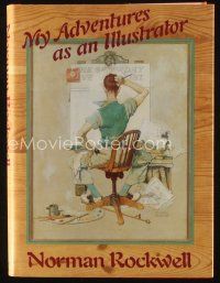 9e197 MY ADVENTURES AS AN ILLUSTRATOR first edition hardcover book '88 Norman Rockwell autobiography