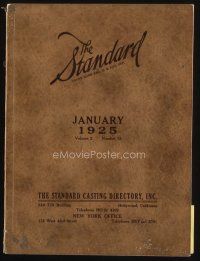 9e231 STANDARD vol 2 no 12 softcover book January 1925 loaded with info & pictures of stars!