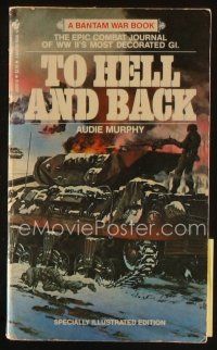 9e234 TO HELL & BACK third edition second printing paperback book '83 Audie Murphy's WWII journal!