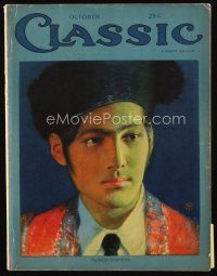9e130 CLASSIC MAGAZINE magazine October 1922 artwork of Rudolph Valentino by Harry Roseland!