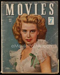 9e160 MODERN MOVIES magazine July 1945 pretty Gloria De Haven starring in Between Two Women!