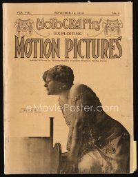 9e048 MOTOGRAPHY exhibitor magazine September 14, 1912, Selig's remarkable wild animals!
