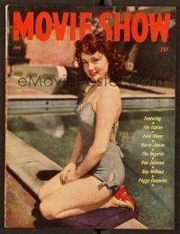 9e163 MOVIE SHOW magazine July 1946 Joan Leslie by pool from Janie Gets Married by Jack Albin!