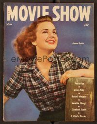 9e162 MOVIE SHOW magazine June 1946 Deanna Durbin from Because of Him by Ray Jones!