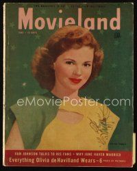 9e175 MOVIELAND magazine June 1947 c/u of Shirley Temple as a young lady by Carlyle Blackwell Jr.!