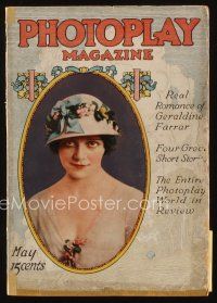 9e081 PHOTOPLAY magazine May 1916 portrait of Gail Kane, Charles Chaplin: Millionaire-Elect!