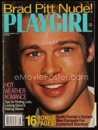 9e186 PLAYGIRL magazine August 1997 recalled issue with all nude Brad Pitt photos!