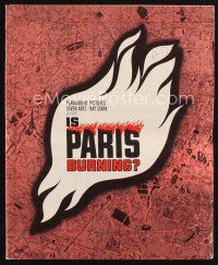 9e417 IS PARIS BURNING pressbook '66 Rene Clement's Paris brule-t-il, World War II all-star cast!