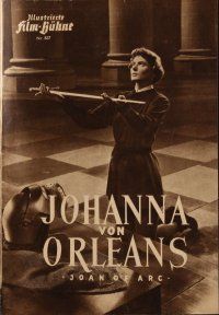 9e274 JOAN OF ARC German program '50 wonderful different images of Ingrid Bergman!
